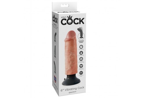 dildo vibrador king cock 1524 cm natural