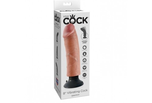 dildo vibrador king cock 2032 cm natural