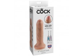 king cock dildo realistico uncut natural 17 cm