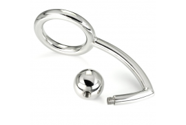 metalhard cock ring anillo con gancho intruder anal 40mm