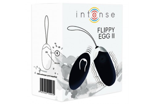 intense flippy ii huevo recargable remoto negro