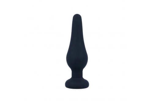 intense anal plug pipo s silicone negro 10cm