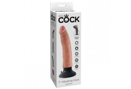 dildo vibrador king cock 1778 cm natural