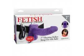 fetish fantasy series 7 arnes vibrador con testiculos hueco man 178 cm lila