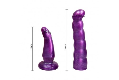 arnes anal y vaginal femenino lila punto g 17cm