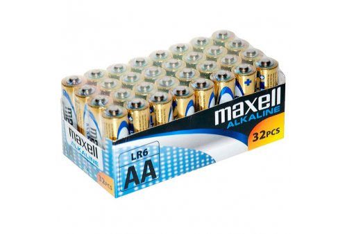 maxell pila alcalina aa lr6 pack32 pilas