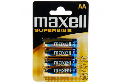 maxell pila super alkaline aa lr6 blister4