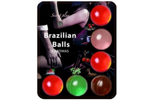 6 hot balls lubricante con aroma de frutas
