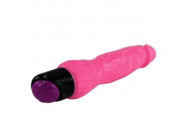 colorful sex vibrador realistico rosa 24 cm