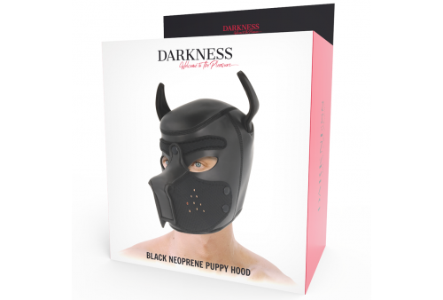 darkness máscara perro de neopreno con hocico extraíble
