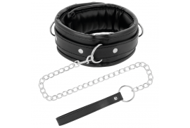 darkness collar con cadena soft leather
