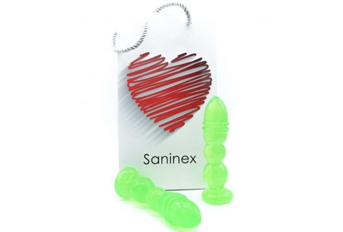 saninex delight plug dildo transparente verde