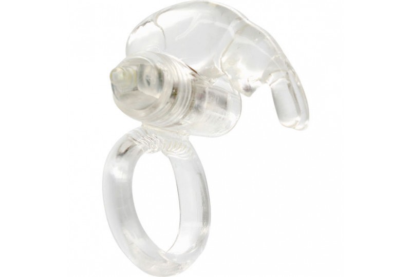 sevencreations anillo vibrador de silicona transparente
