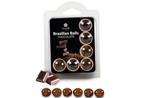 secretplay set 6 brazilians balls chocolate