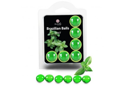 secretplay set 6 brazilians balls menta