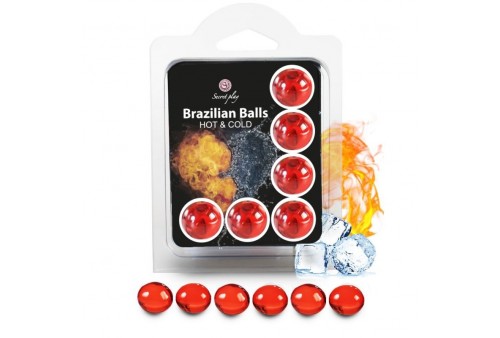 secretplay set 6 brazilian balls efecto frio y calor
