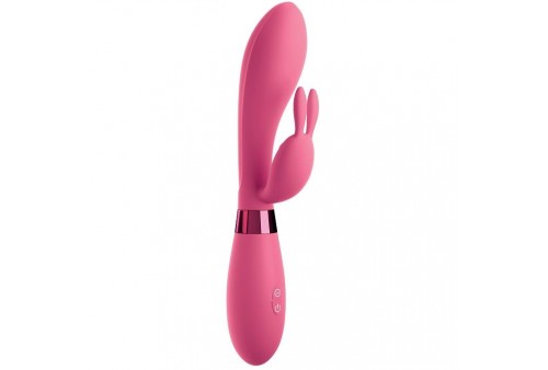 omg selfie silicone vibrator rabbit pink