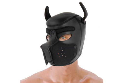 darkness máscara perro de neopreno con hocico extraíble l