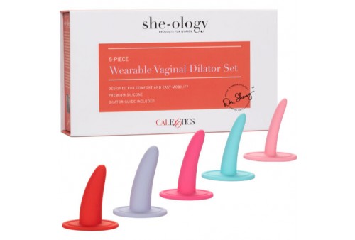 calex kit 5pc dilatadores vaginales o anales multicolor
