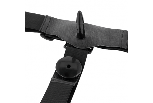 harness attraction rodney doble penetración vibrador 18 x 35cm