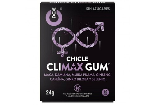 wug gum chicle climax 10 uds