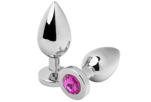 metalhard anal plug diamond rosa small 571cm