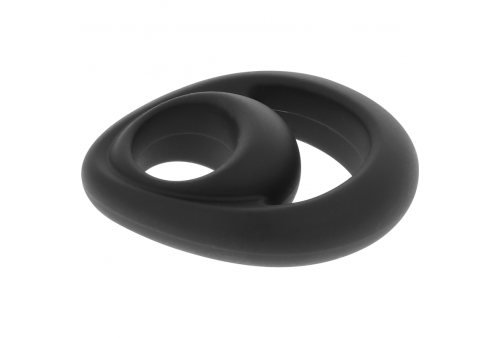 powering super flexible y resistente anillo pene y testiculos pr14 negro