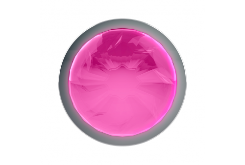coquette plug anal de metal talla l cristal pink 4 x 9cm