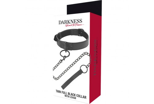 darkness collar con cadena negro