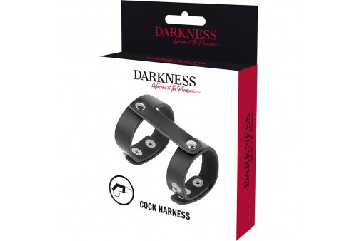 darkness anillo pene y testiculos ajustable leather