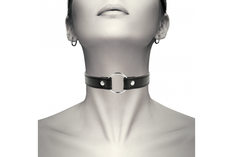 coquette collar cuero vegano accesorio woman