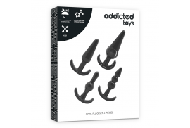 addicted toys set 4 plugs anales silicona