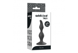 addicted toys anal sexual plug 12cm negro