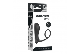 addicted toys plug anal vibrador con anillo pene