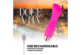 dolce vita vibrador recargable one rosa 10 velocidades