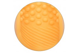 calex beaded grip masturbador texturado naranja