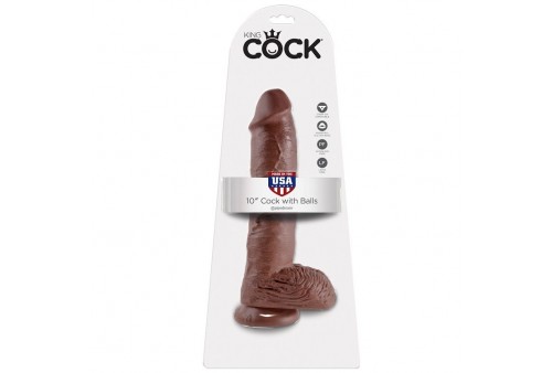 king cock 10 pene realistico marron 265 cm