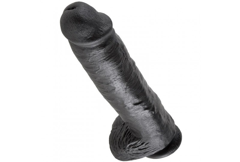 king cock 11 pene realistico negro 28 cm