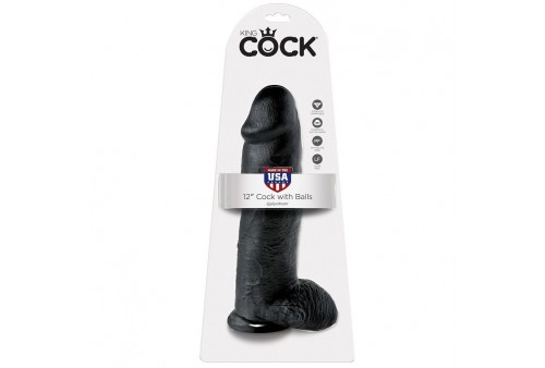 king cock 12 pene realistico negro 3048 cm