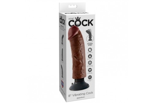 dildo vibrador king cock 2032 cm marron