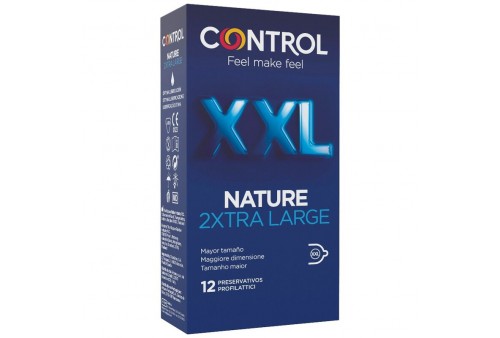 control nature 2xtra large preservativos xxl 12 unds