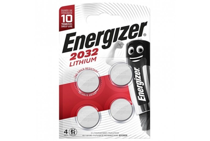energizer pila boton litio cr2032 3v blister4