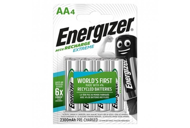 energizer extreme pila recargable hr6 aa 2300mah blister4