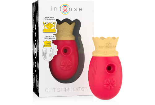 intense estimulador clitoris 10 modos de succión y licking rojo