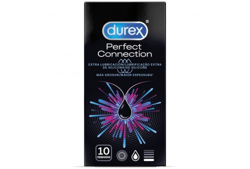durex perfect connection extra lubricacion silicona 10 unidades