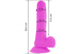 diversia dildo flexible con vibracion 205 cm lila