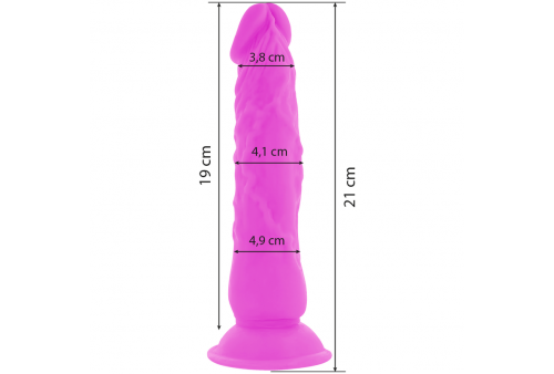 diversia dildo flexible con vibracion 21 cm lila