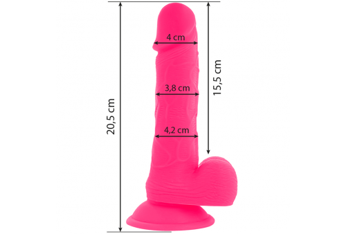 diversia dildo flexible con vibracion 205 cm rosa