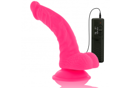 diversia dildo flexible con vibracion 215 cm rosa