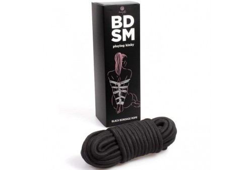 secretplay cuerda bondage negra bdsm collection